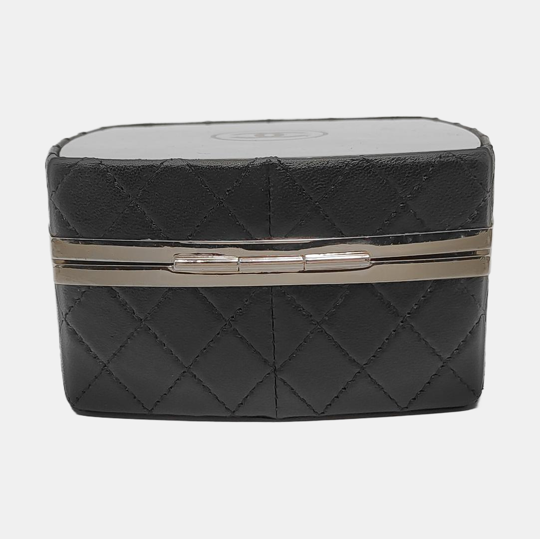Large Quilted Lambskin Black