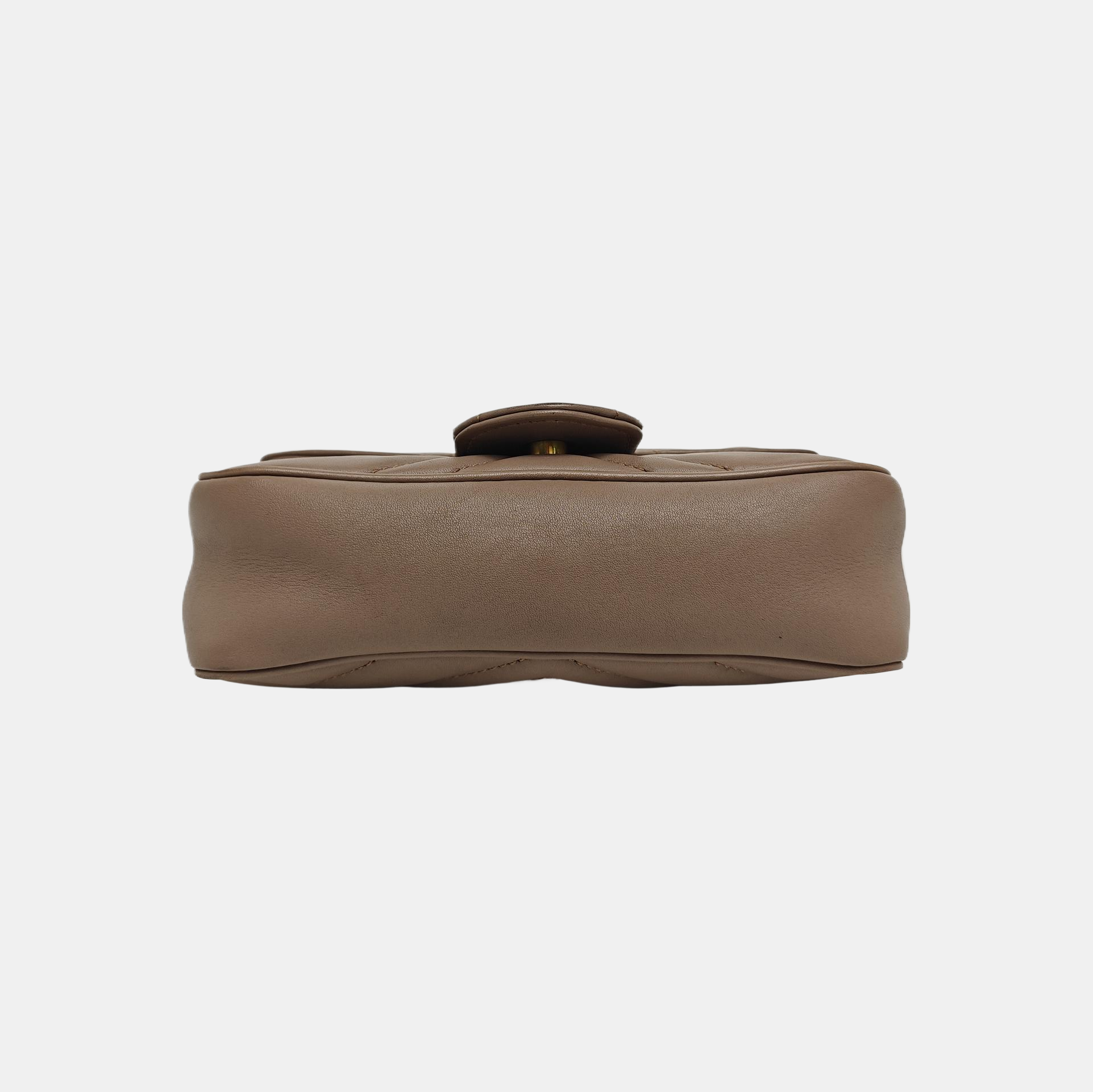 GG Marmont Mini Quilted Calfskin Beige
