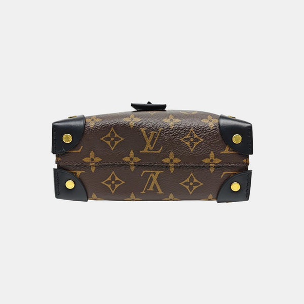 PETITE MALLE Monogram Coated Canvas Brown