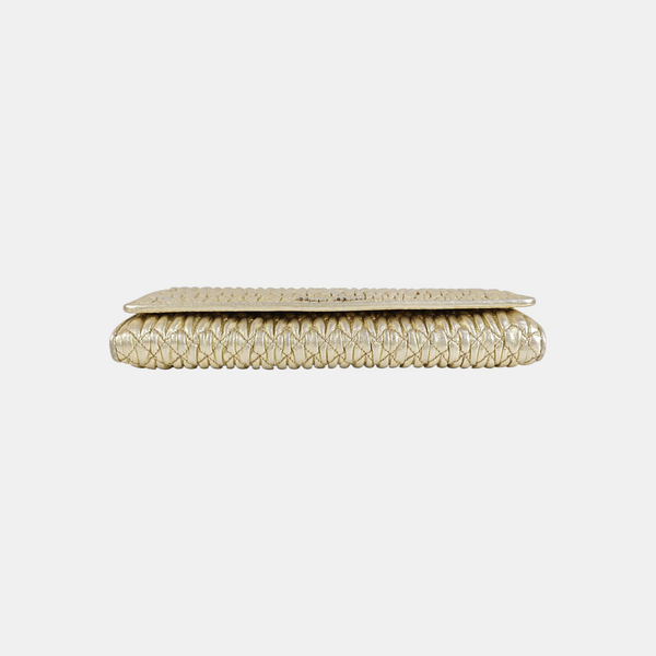 Matelassé Quilted Lambskin Gold