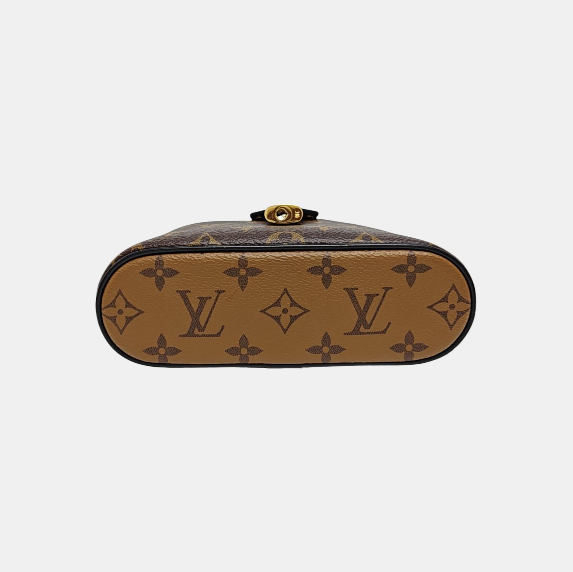 Vanity Chain Pouch Monogram Coated Canvas Brown