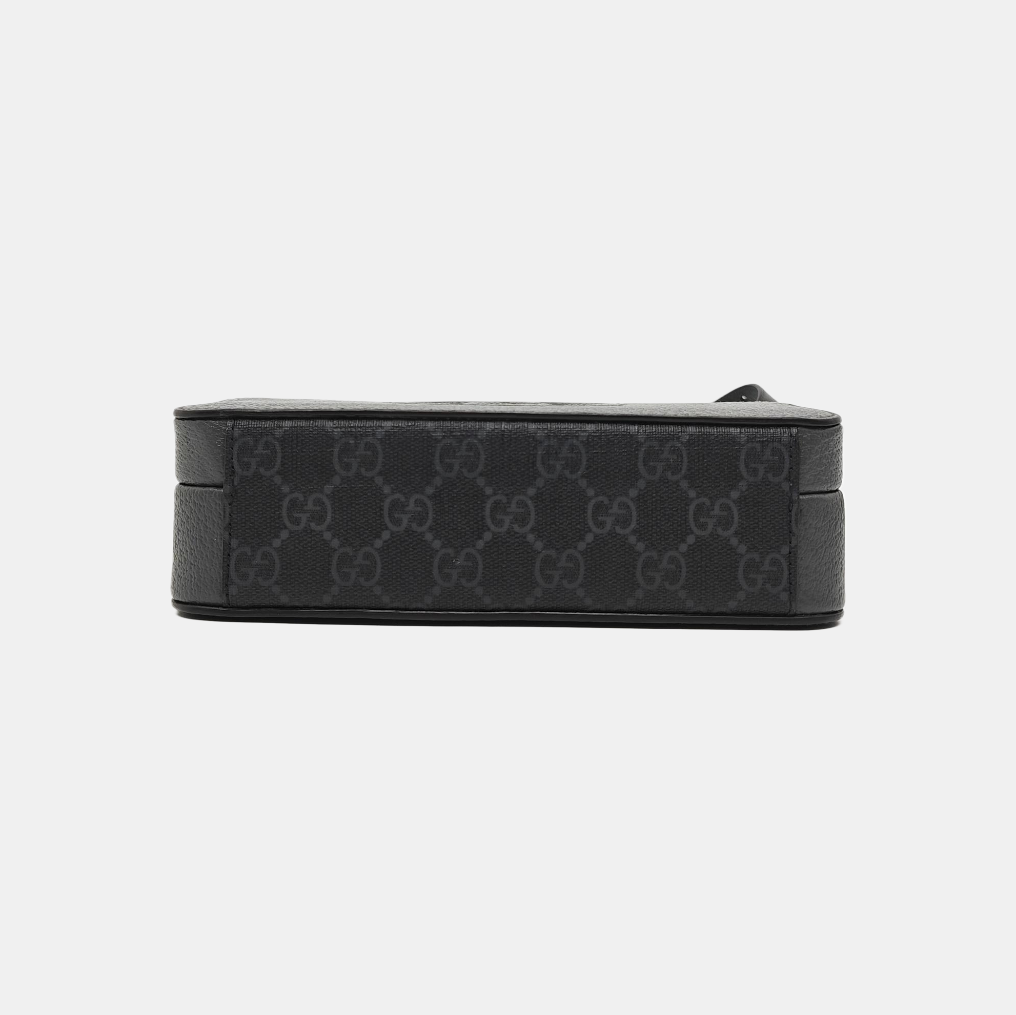 Interlocking G Small Monogram Coated Canvas Gray