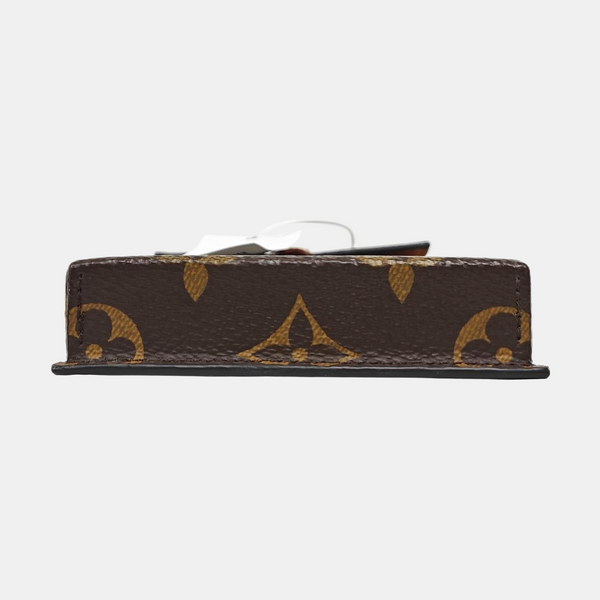 Monogram Coated Canvas Top Handle Bag Brown