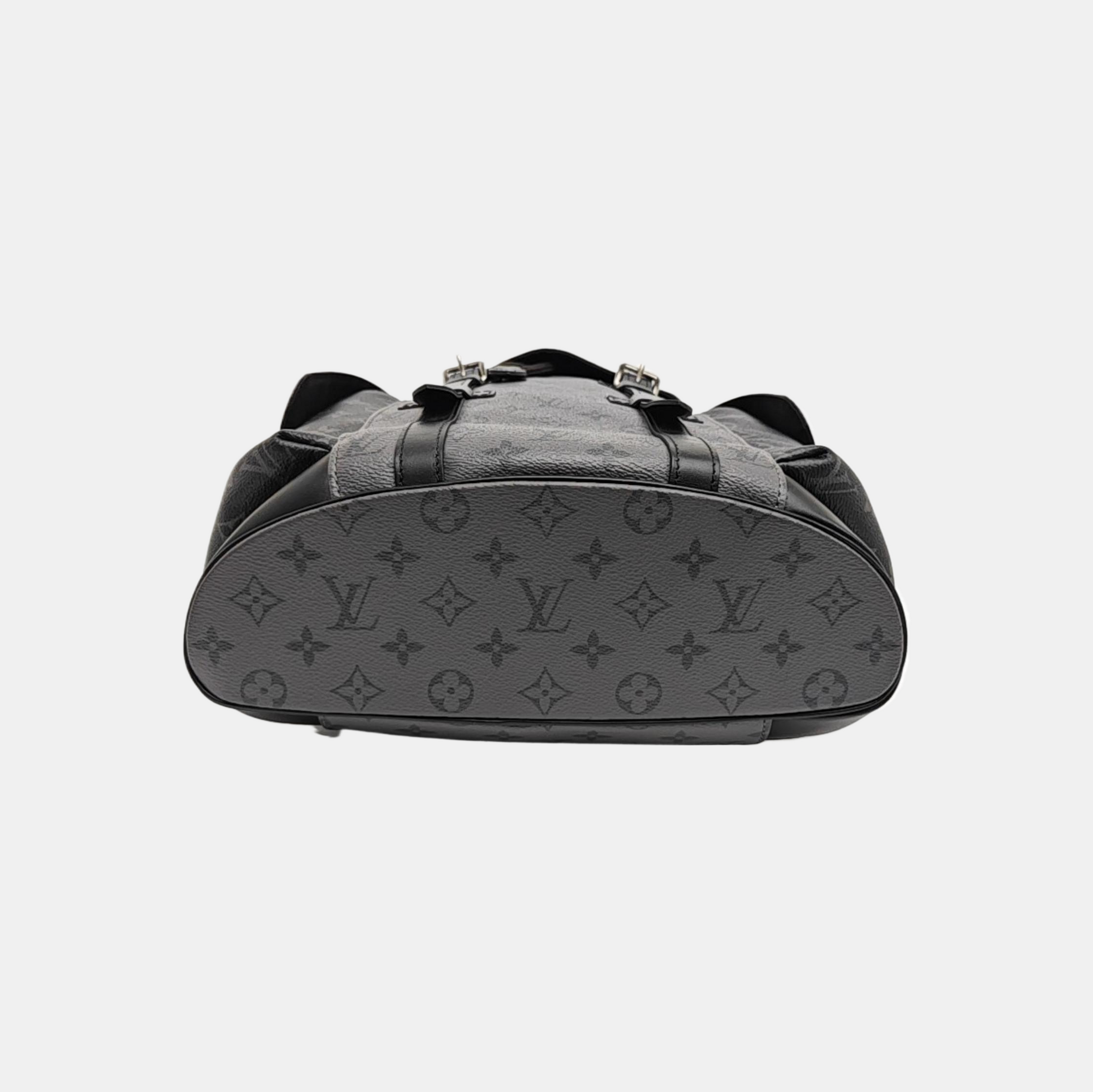 CHRISTOPHER PM Monogram Coated Canvas Gray