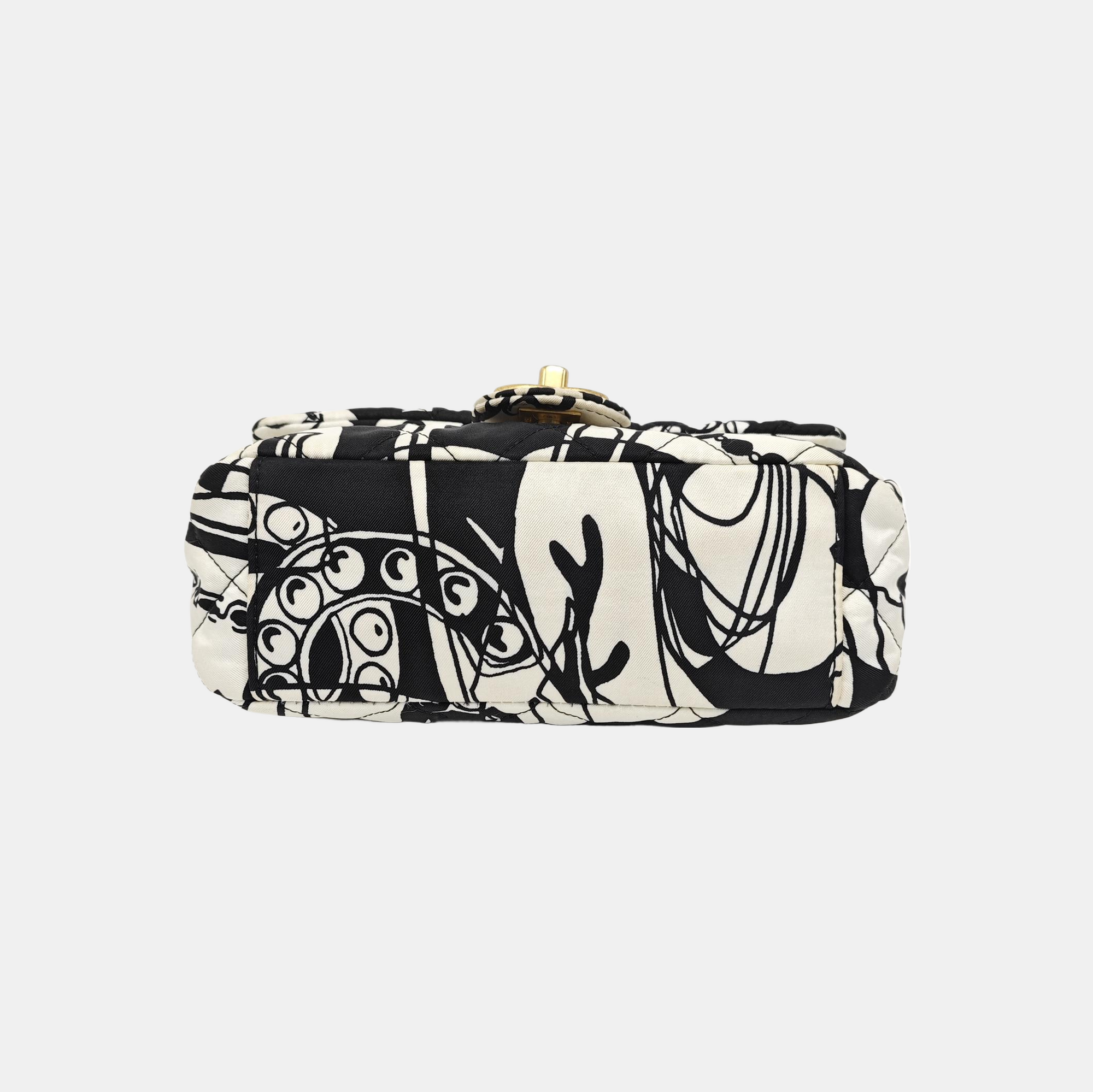 Fabric Shoulder Bag Mini White