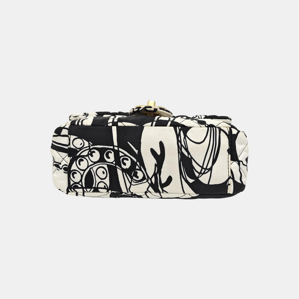 Fabric Shoulder Bag Mini White