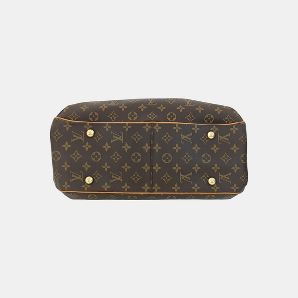 GRIET Monogram Coated Canvas Brown