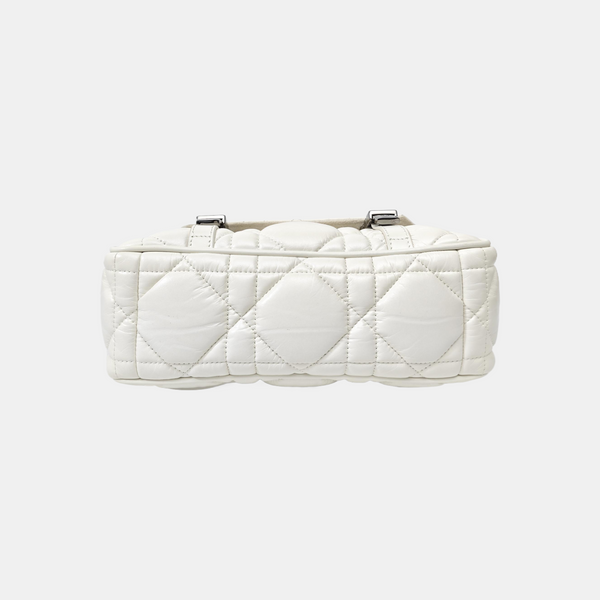 Diorcamp Small Cannage Calfskin White
