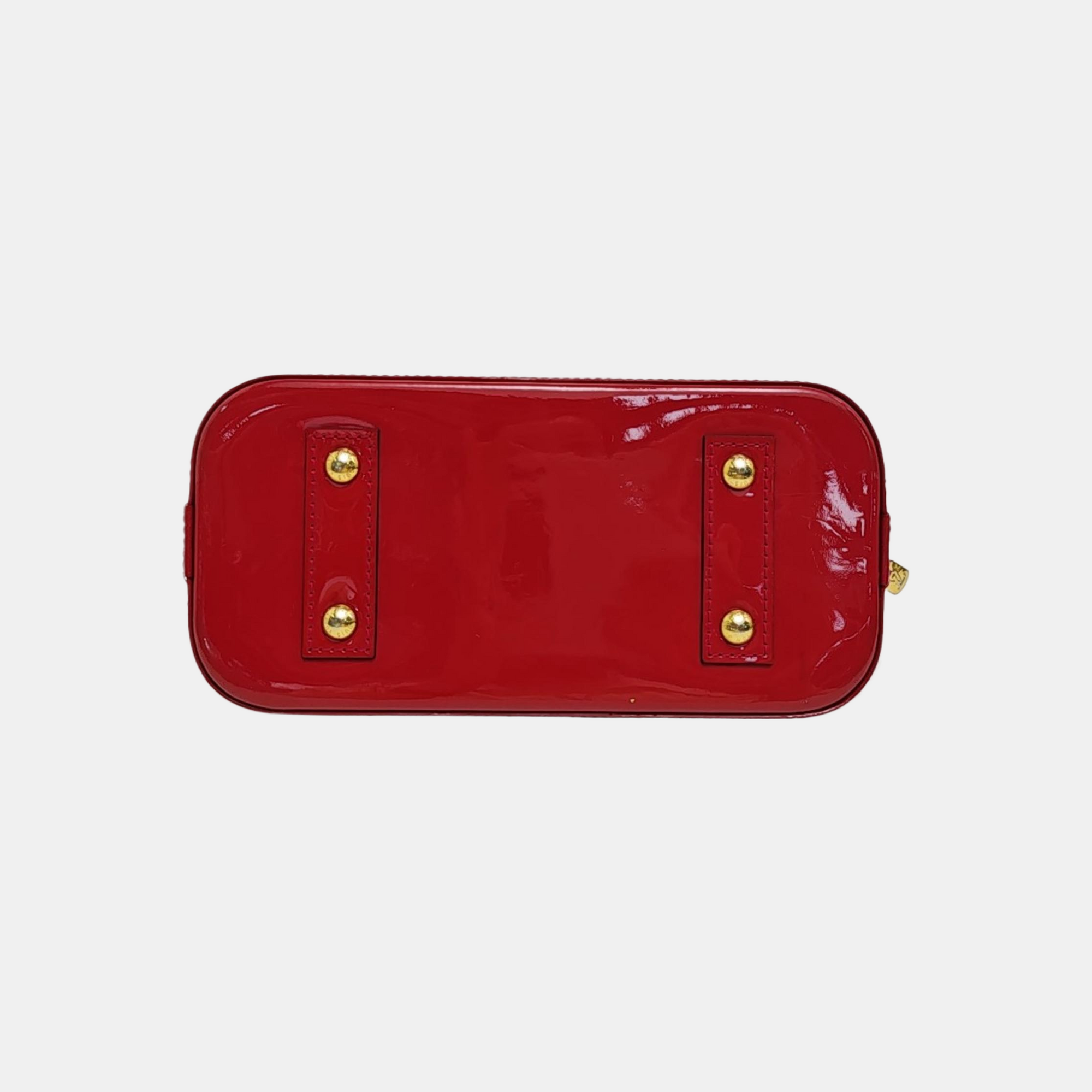 ALMA BB Monogram Patent Leather Red