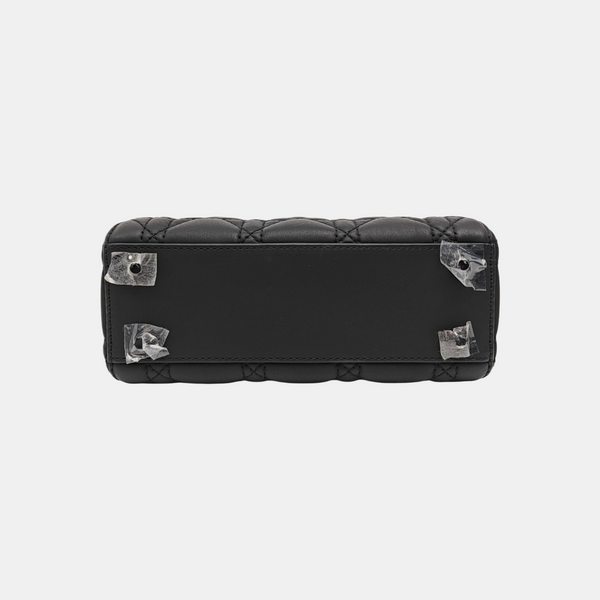 Lady Dior Mini Cannage Calfskin Black