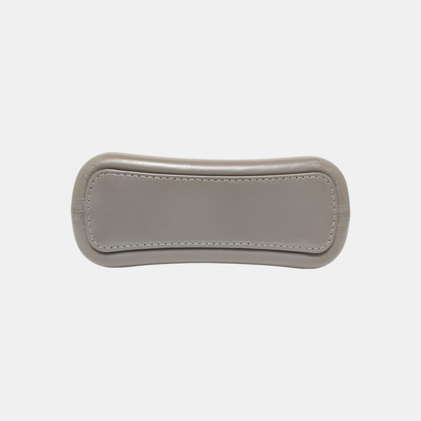 GABRIELLE Small Chevron Calfskin Gray