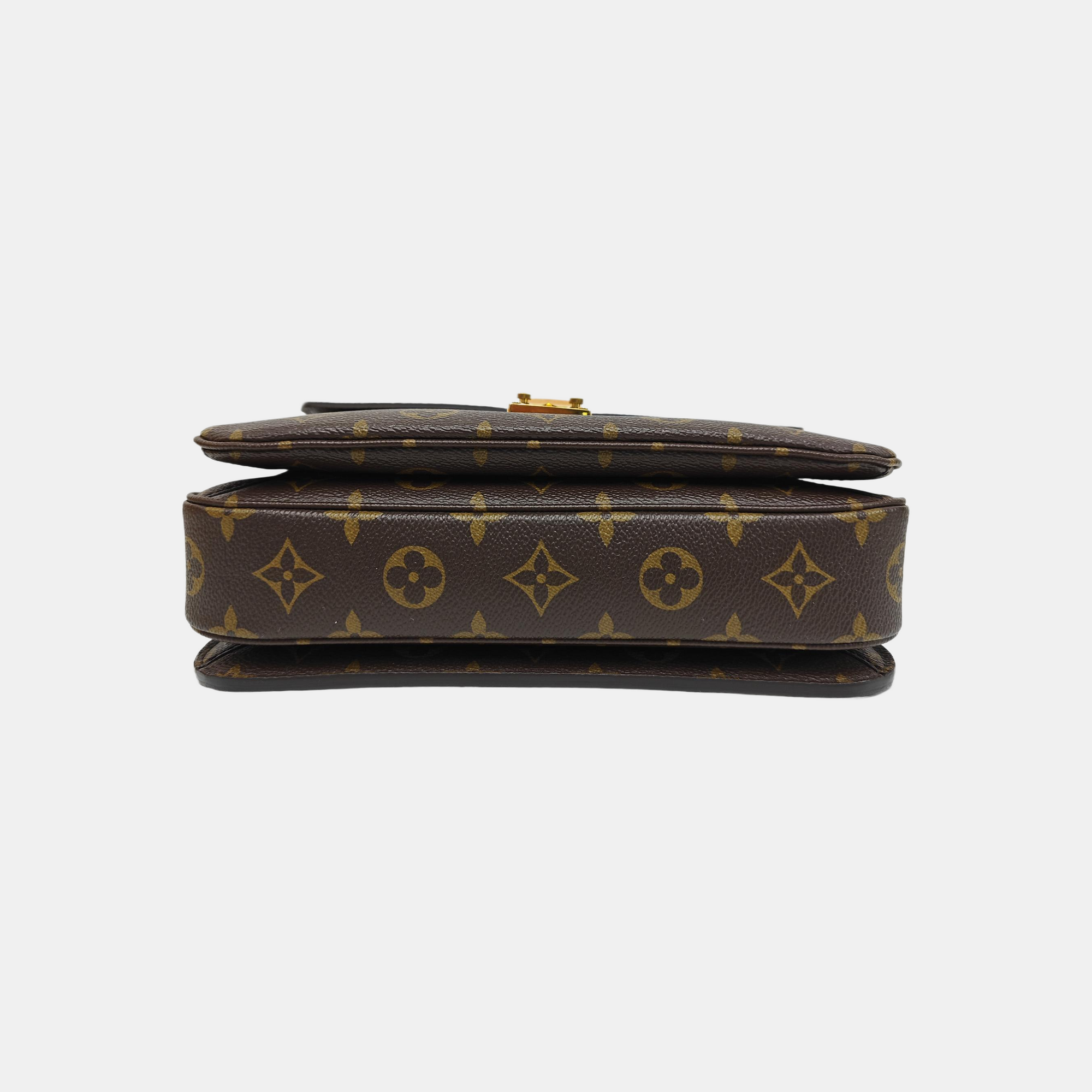 MÉTIS MM Monogram Coated Canvas Brown
