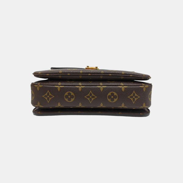 MÉTIS MM Monogram Coated Canvas Brown