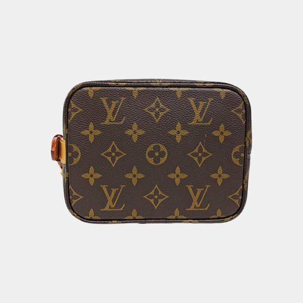 ALL IN BB Monogram Coated Canvas Brown