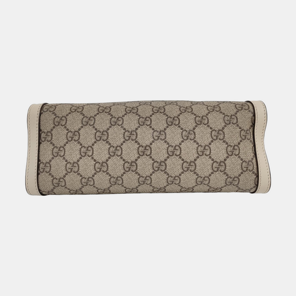 Padlock Small Monogram Coated Canvas Beige