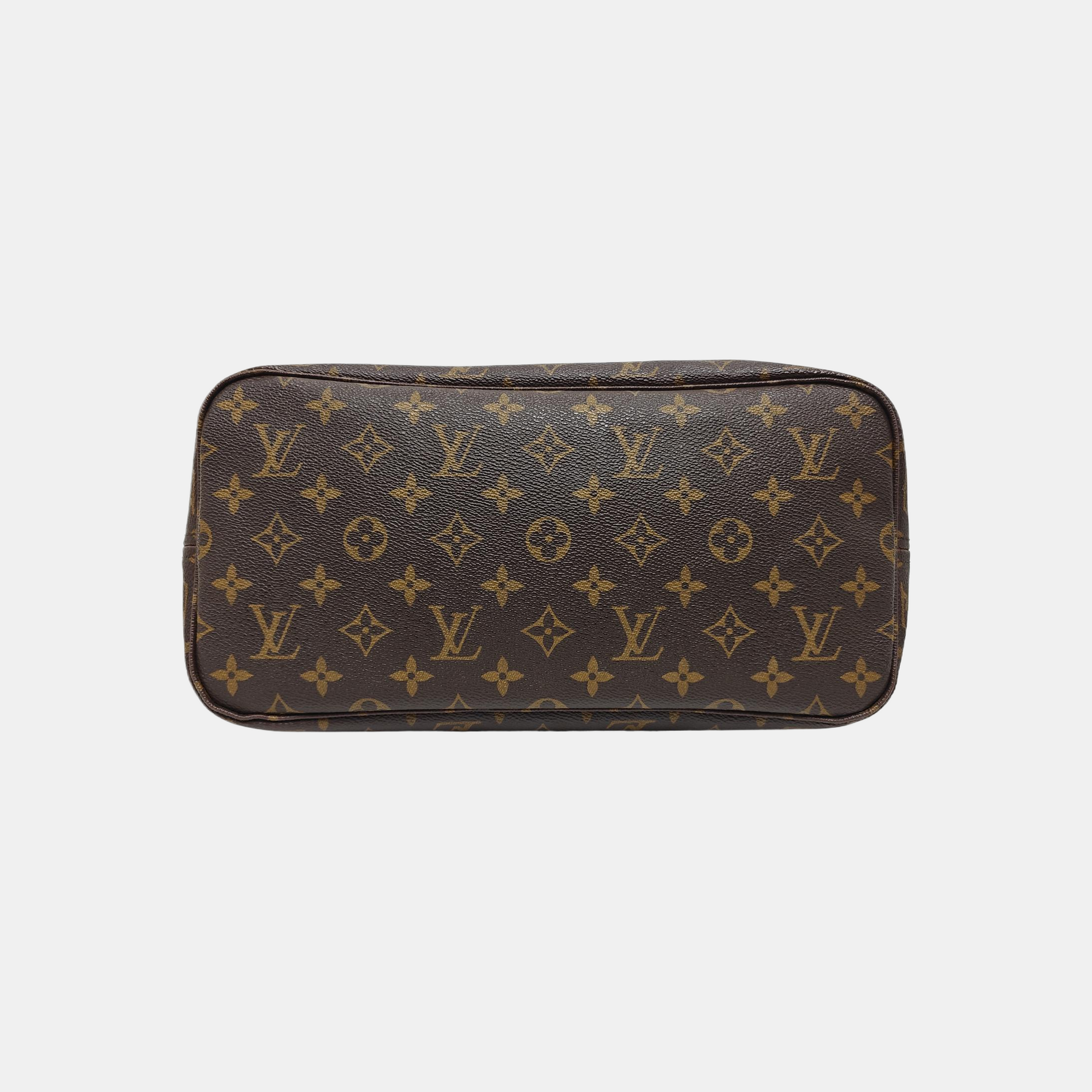 NEVERFULL MM Monogram Coated Canvas Brown