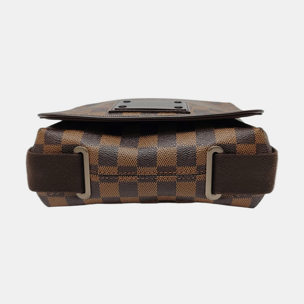 BROOKLYN PM Damier Ebene Coated Canvas Brown