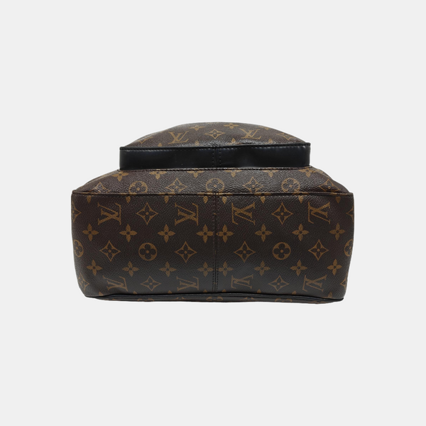 JOSH Monogram Coated Canvas Brown