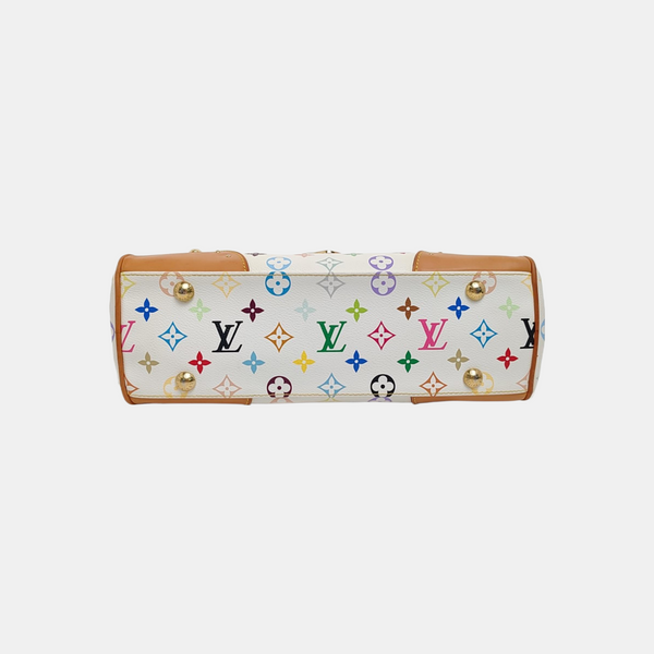 LV × TM BEVERLY MM Monogram Coated Canvas White