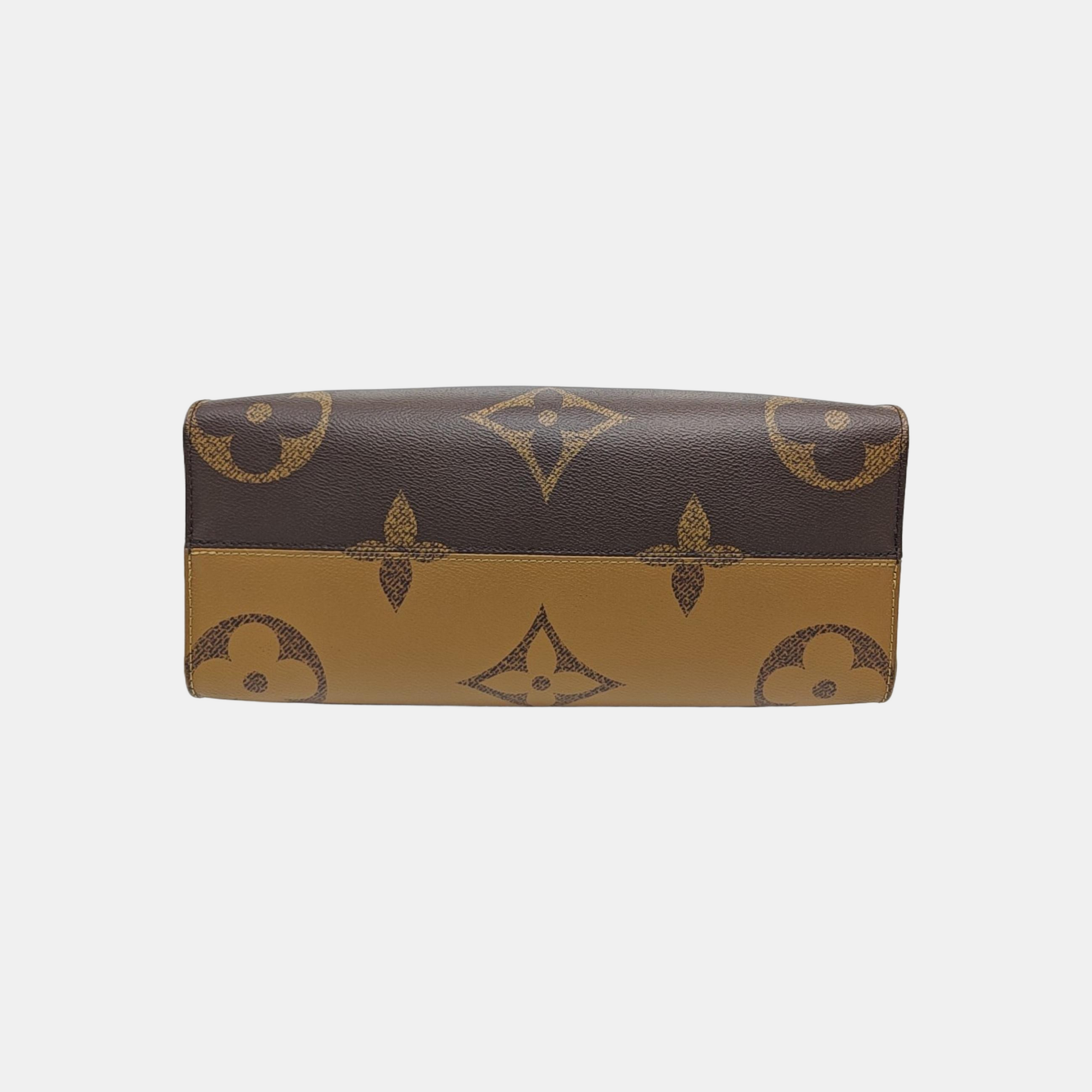 ONTHEGO MM Monogram Coated Canvas Brown