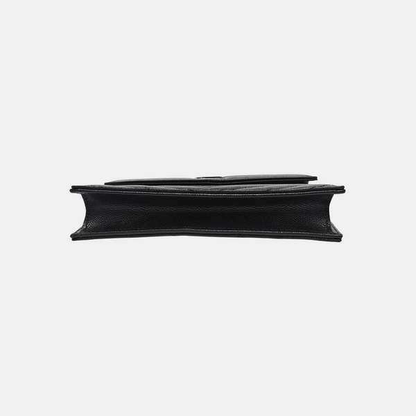 MONOGRAM WOC Chevron Calfskin Black