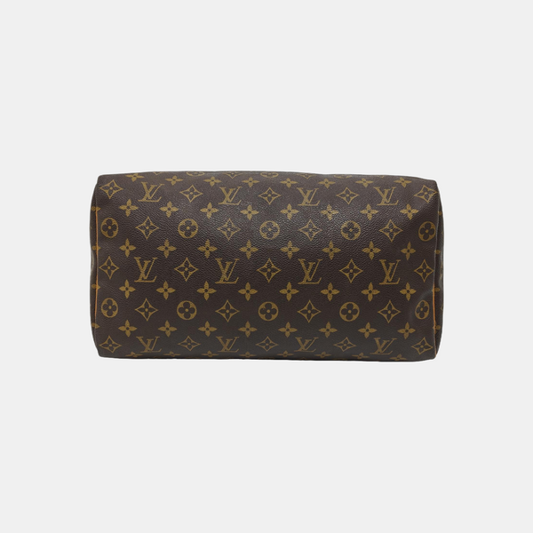 SPEEDY 35 Monogram Coated Canvas Brown