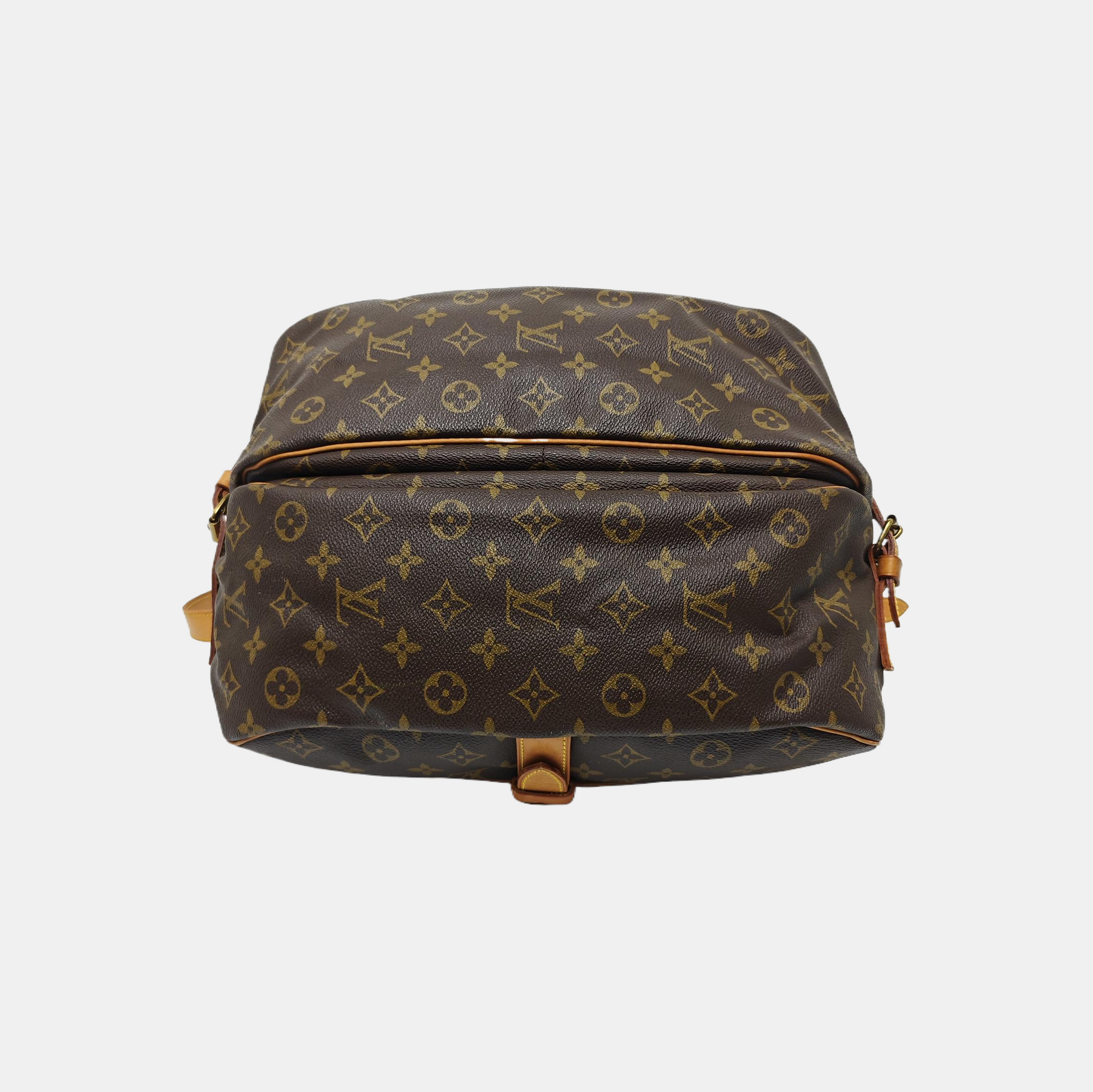 SAUMUR 35 Monogram Coated Canvas Brown