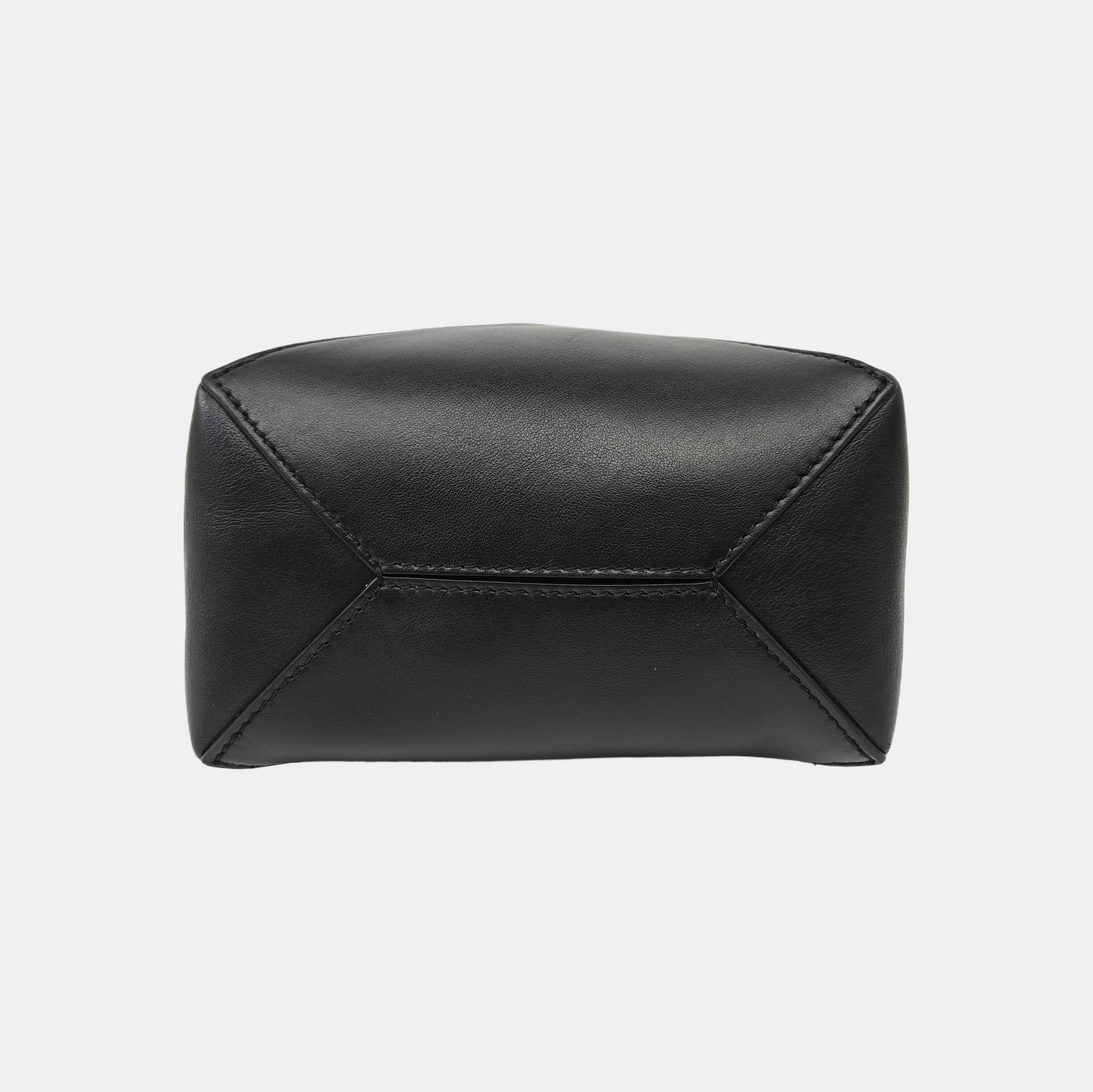 Puzzle Fold Mini Calfskin Black