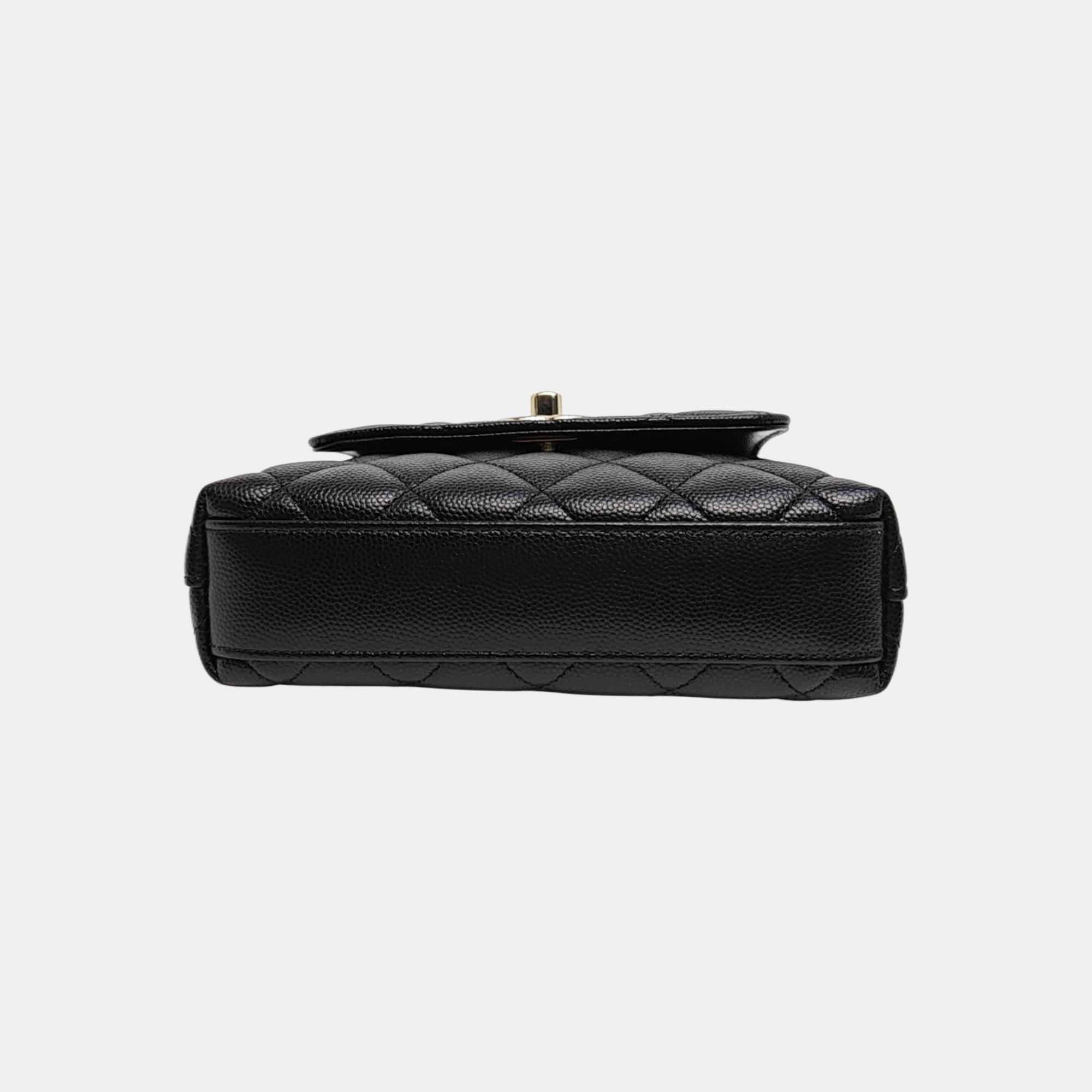 COCO HANDLE Grained Calfskin Black
