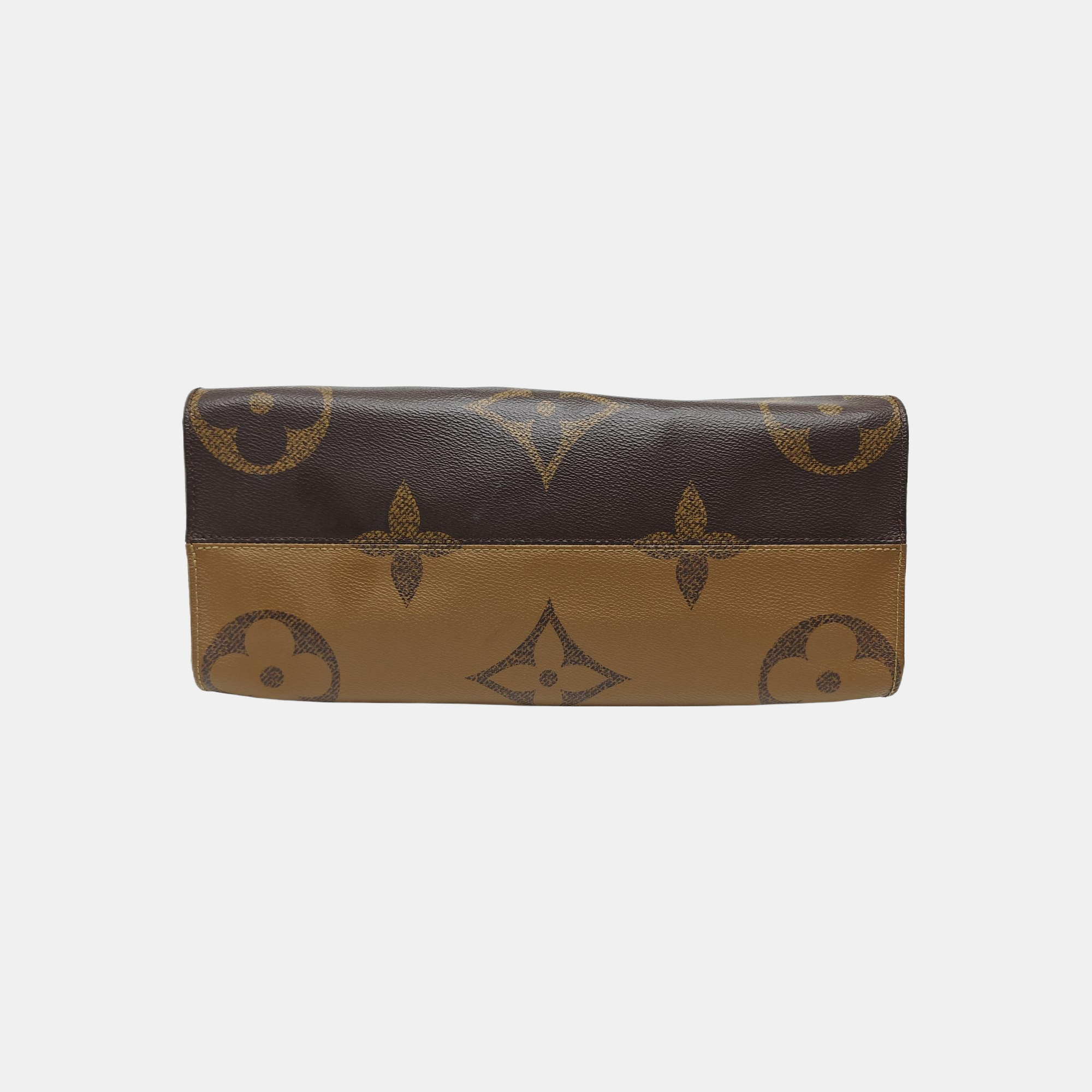 ONTHEGO MM Monogram Coated Canvas Brown