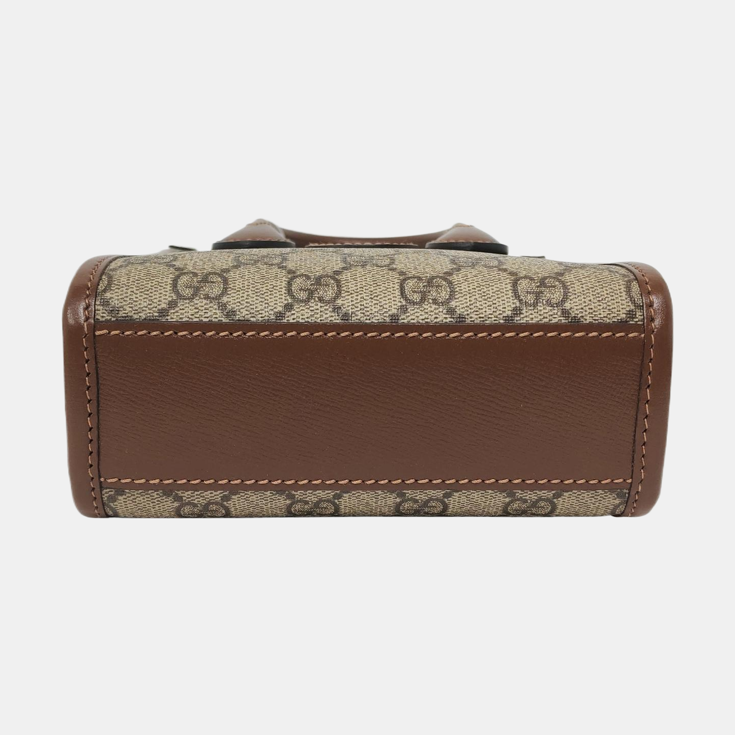 Retro Mini Monogram Coated Canvas Beige