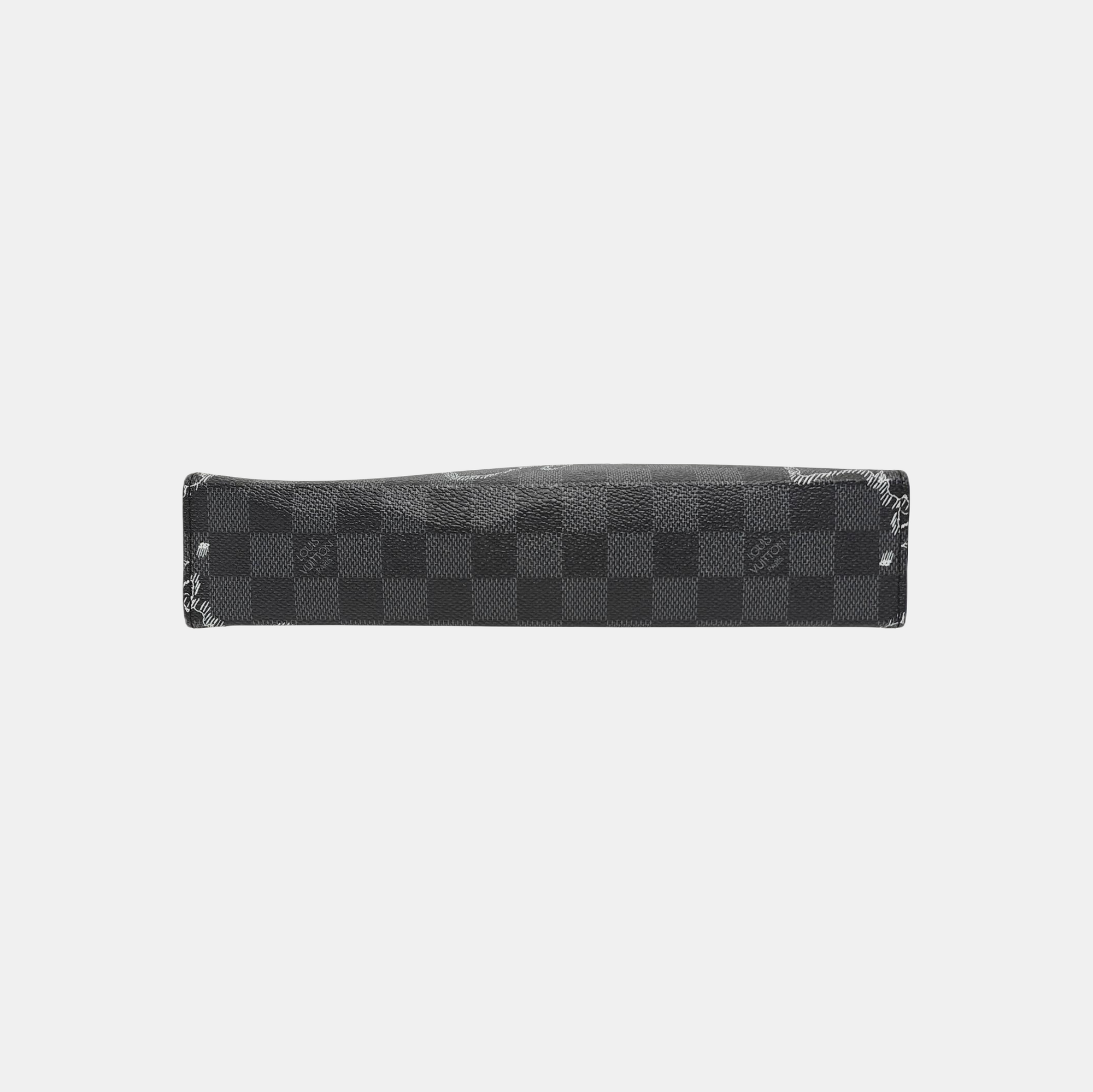 Pochette Voyag MM Damier Graphite Coated Canvas Black