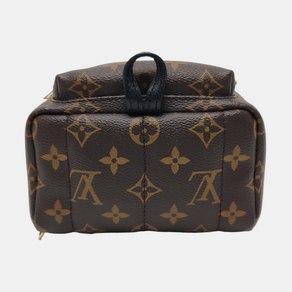PALM SPRINGS Mini Monogram Coated Canvas Brown