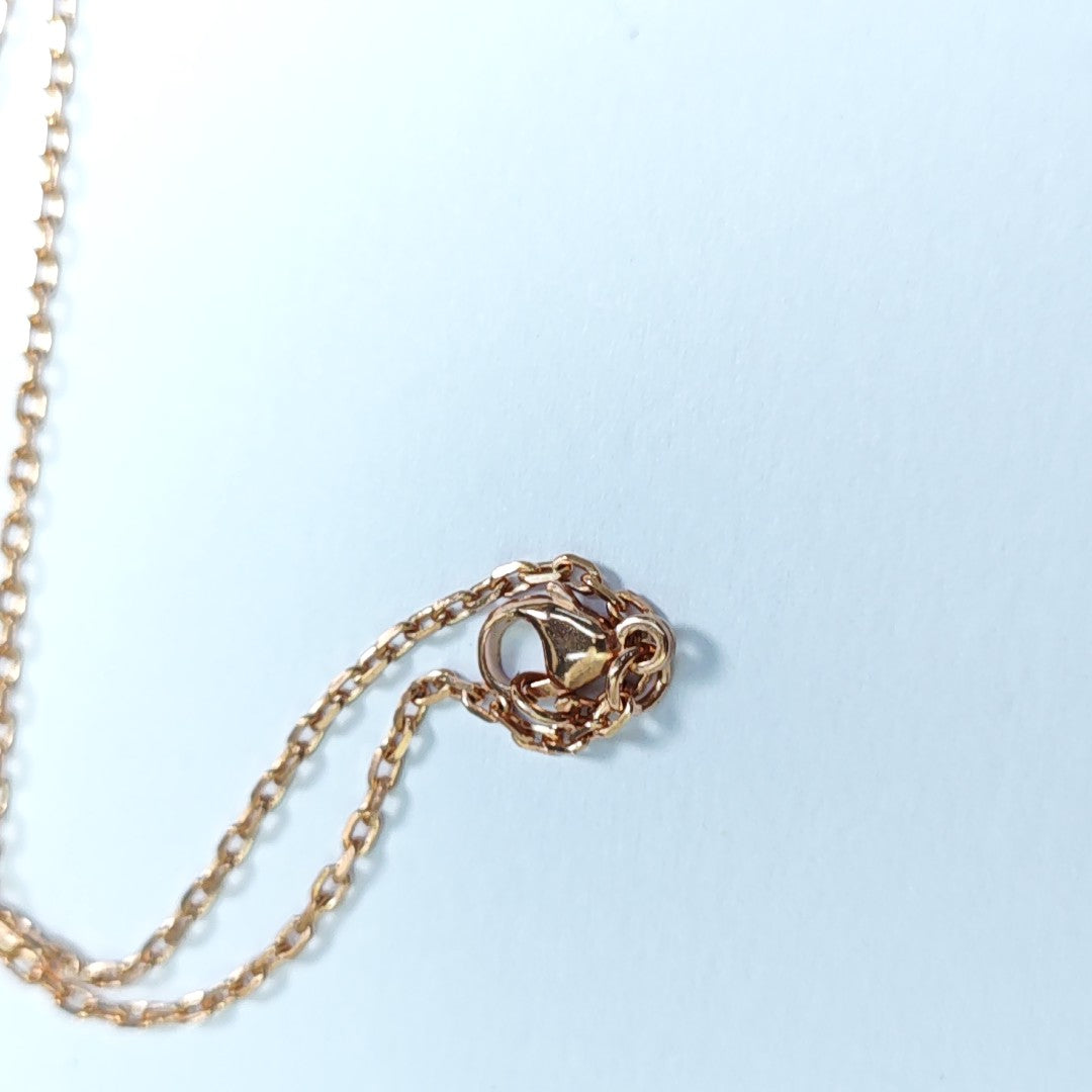 Pop H Metal Rose Gold Necklace