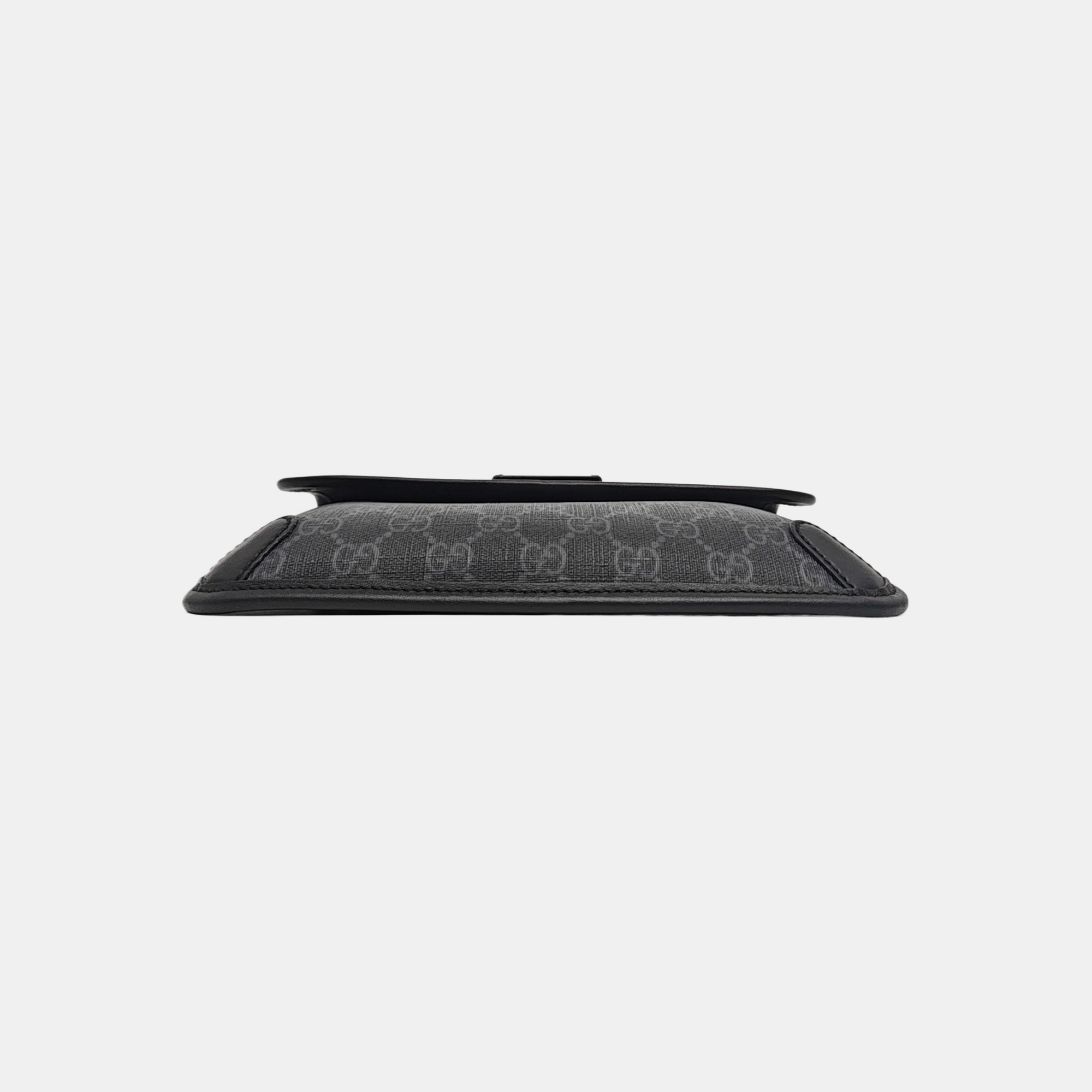 Neo Vintage Monogram Coated Canvas Black