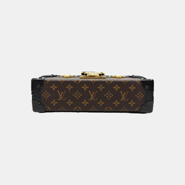 PETITE MALLE Monogram Coated Canvas Brown