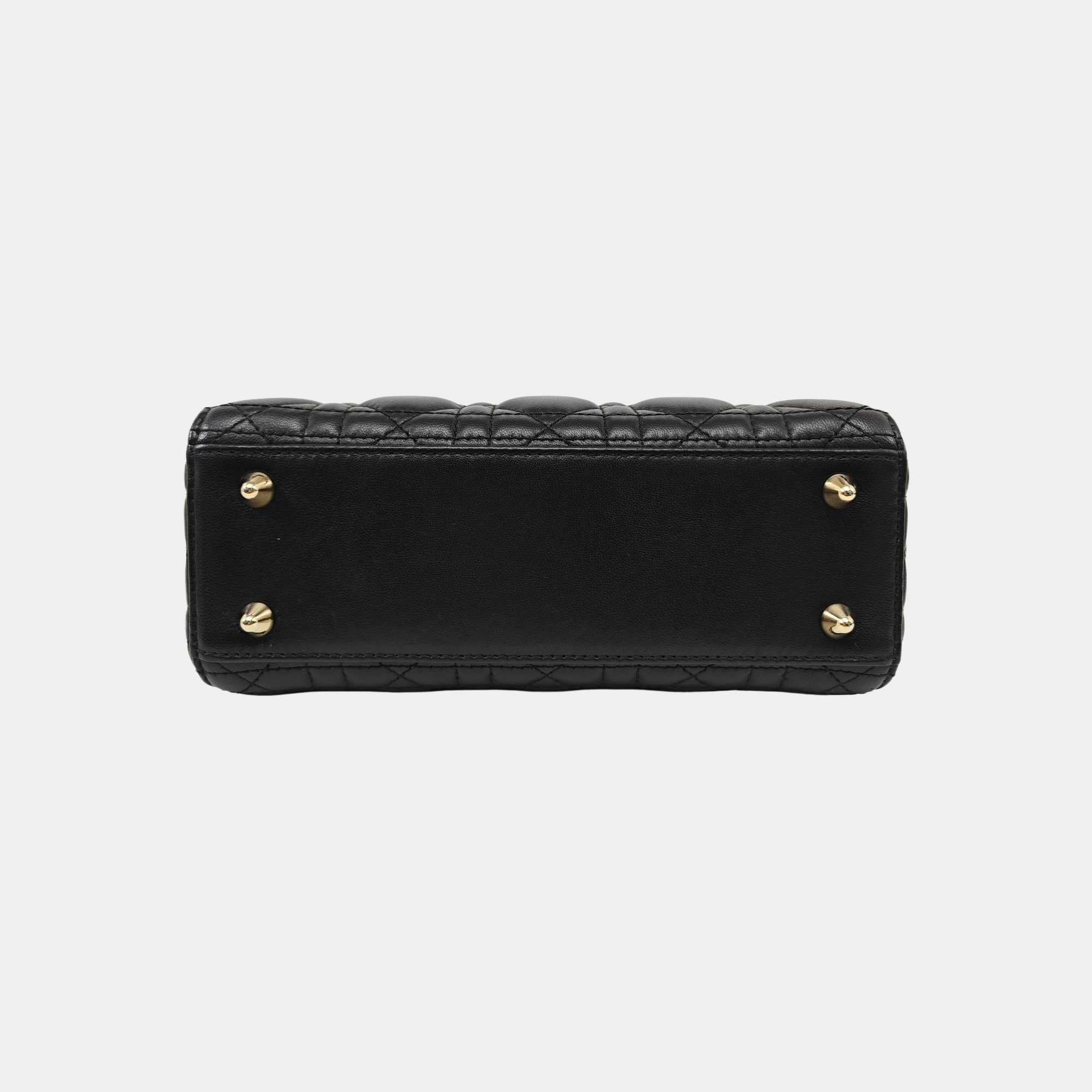 Lady Dior Small Cannage Lambskin Black