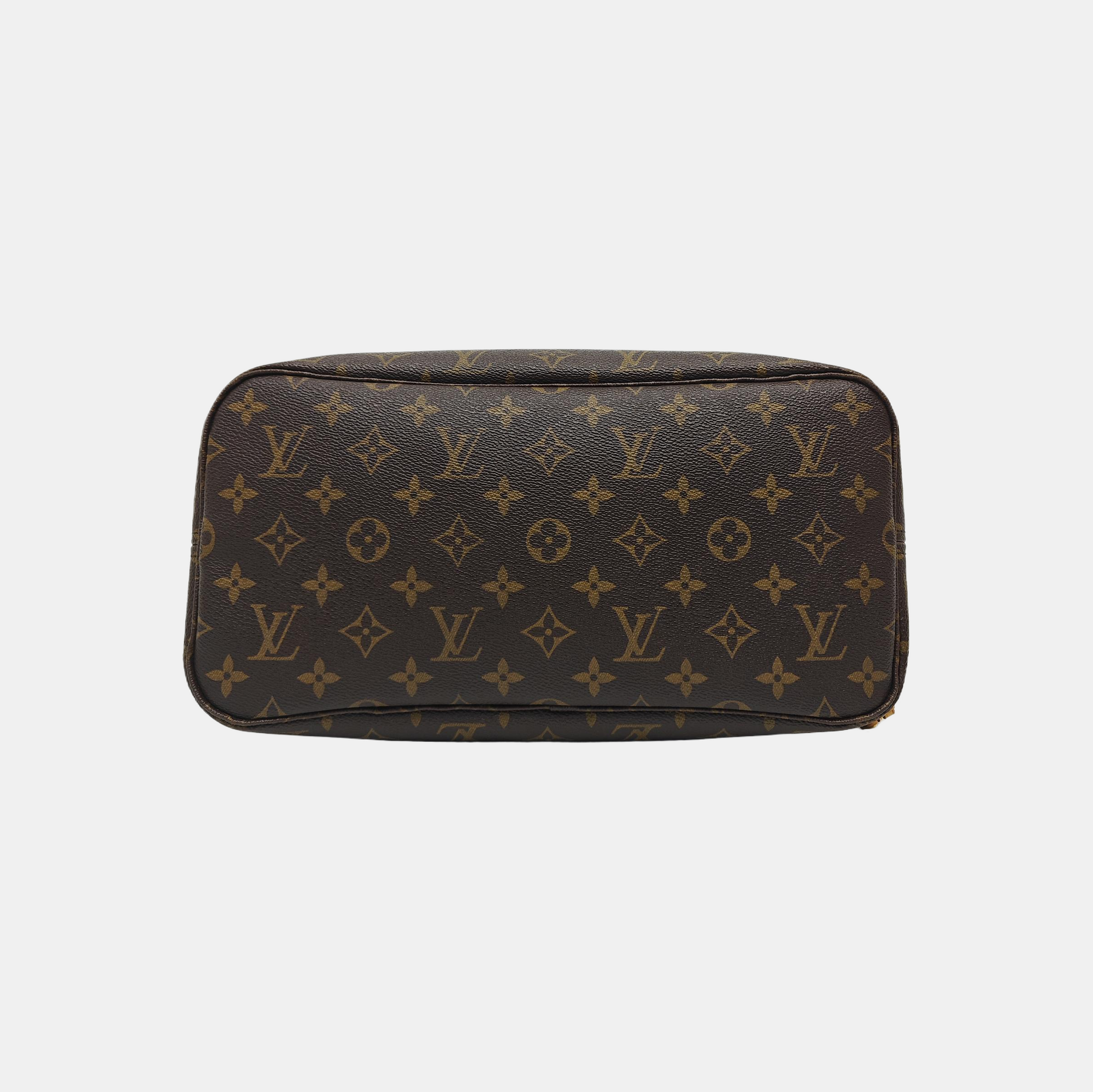 NEVERFULL MM Monogram Coated Canvas Brown