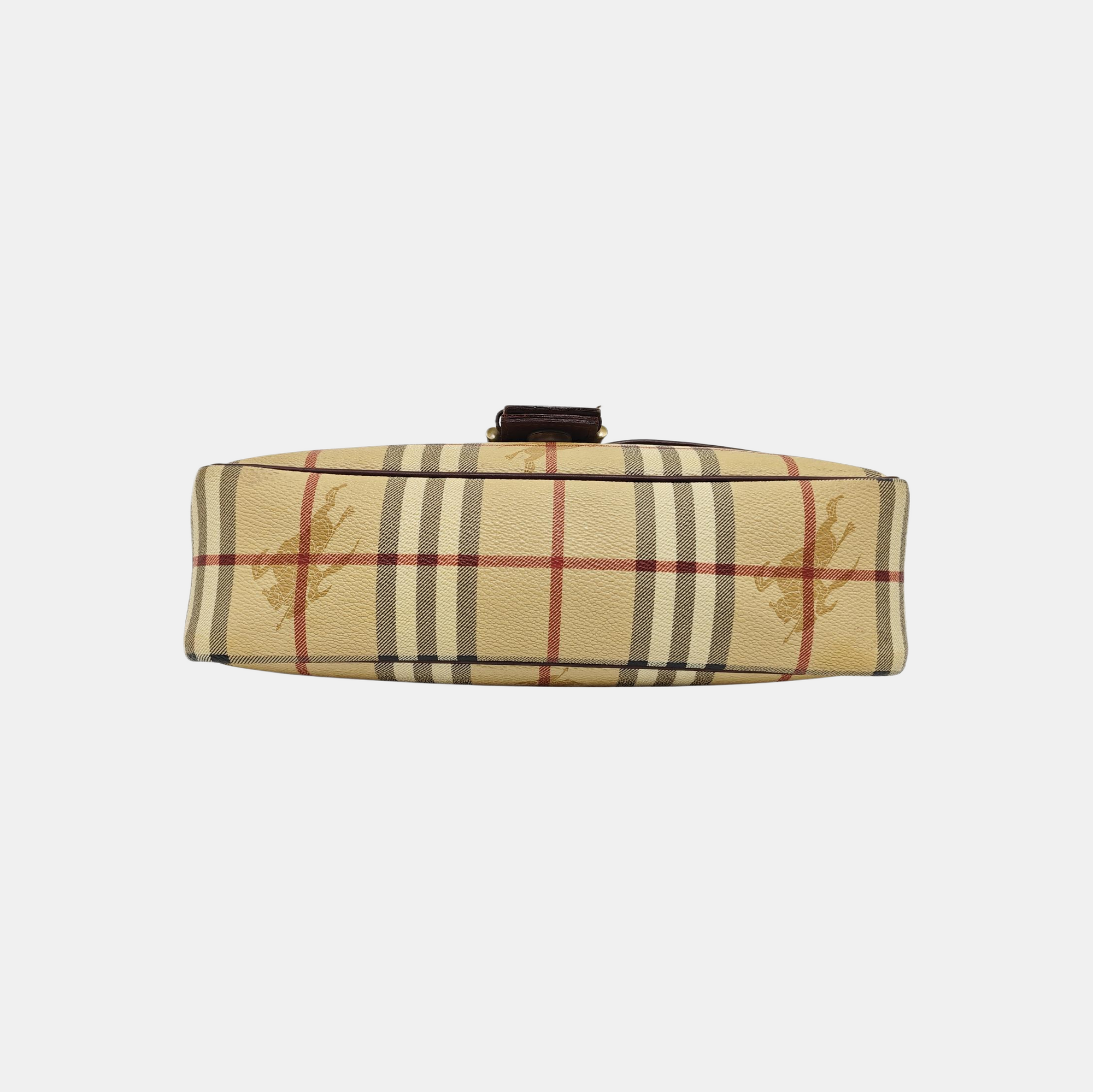 Coated Canvas Shoulder Bag Beige