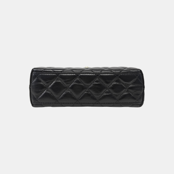 KELLY Mini Quilted Lambskin Black