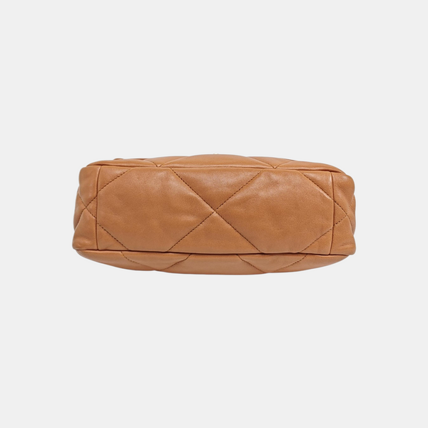 CHANEL 19 Small Quilted Lambskin Brown