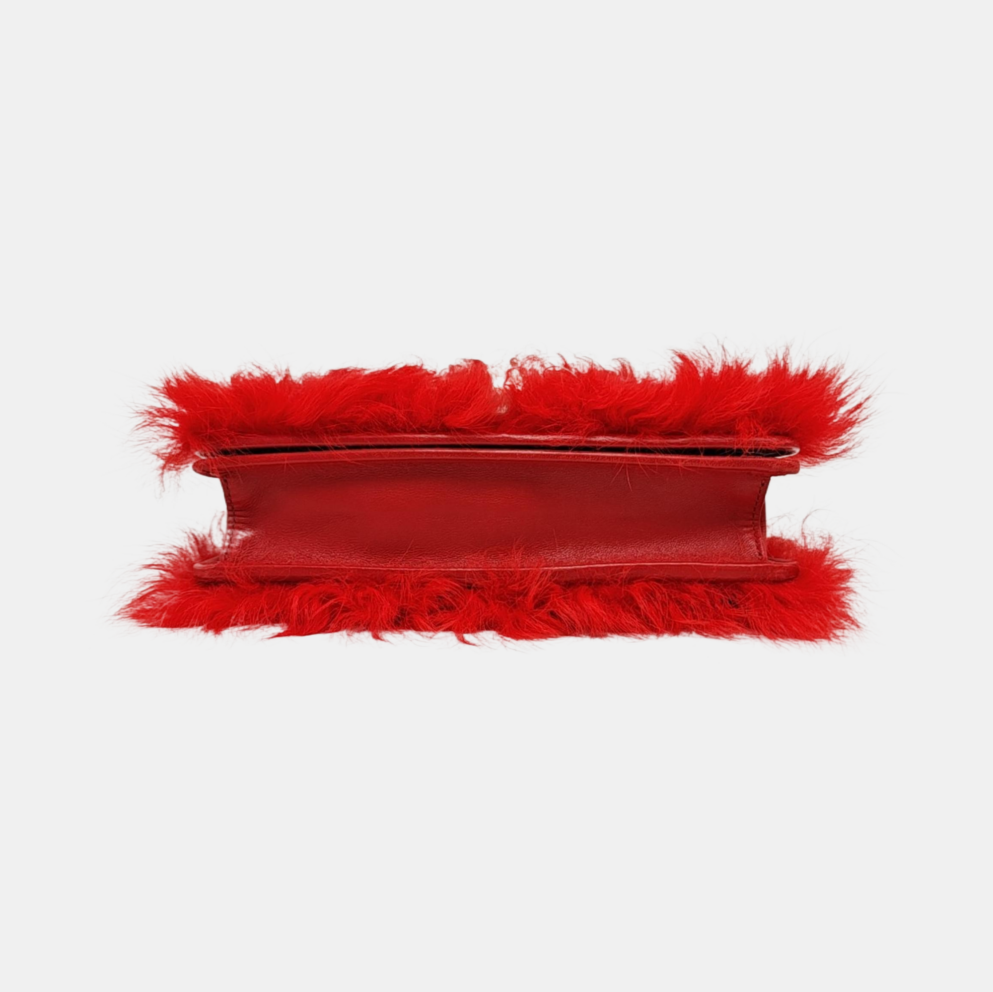 Fabric Shoulder Bag Red