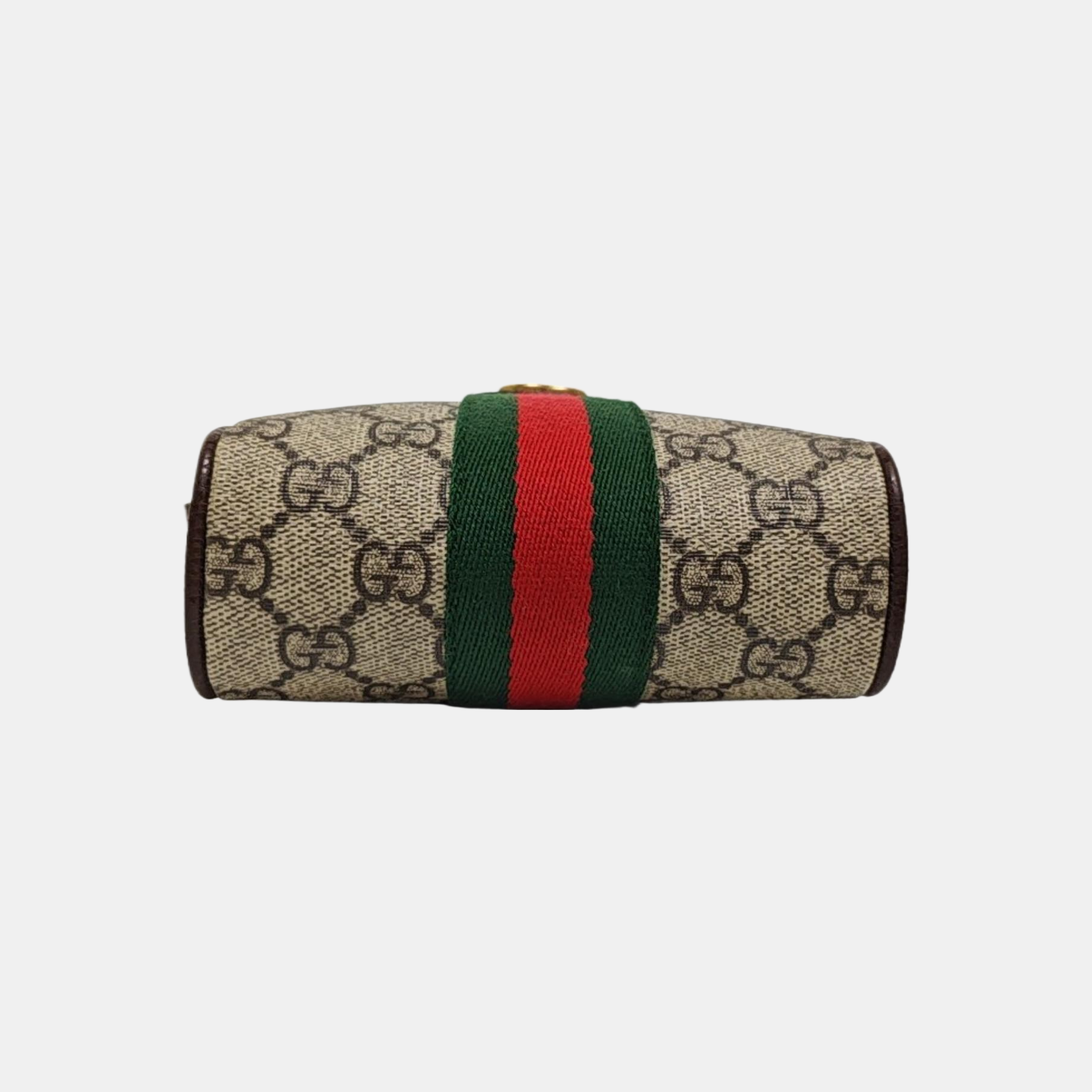 Ophidia Small Monogram Coated Canvas Beige