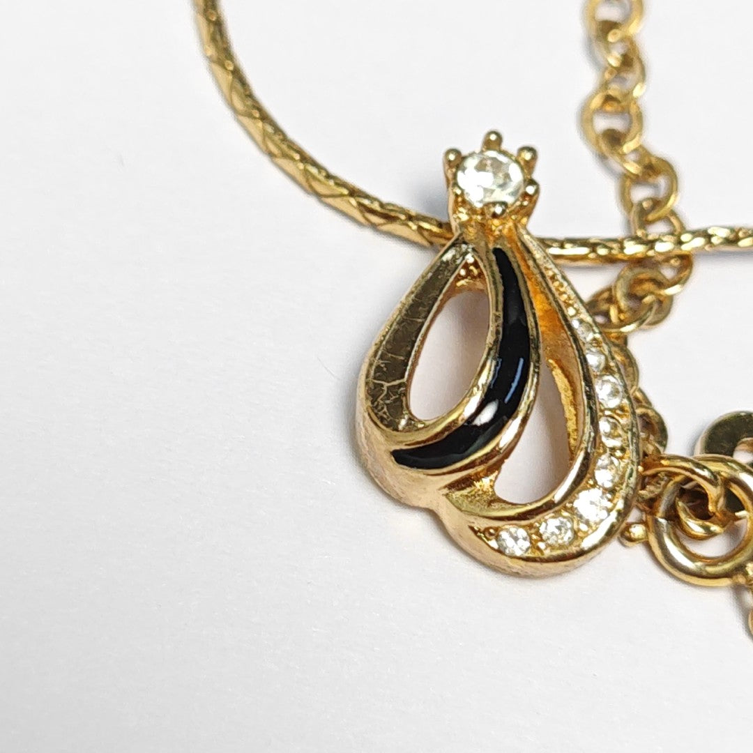 Twist Round Metal Gold Necklace