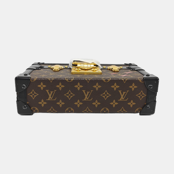 PETITE MALLE Monogram Coated Canvas Brown