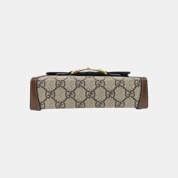 Horsebit 1955 Mini Monogram Coated Canvas Beige