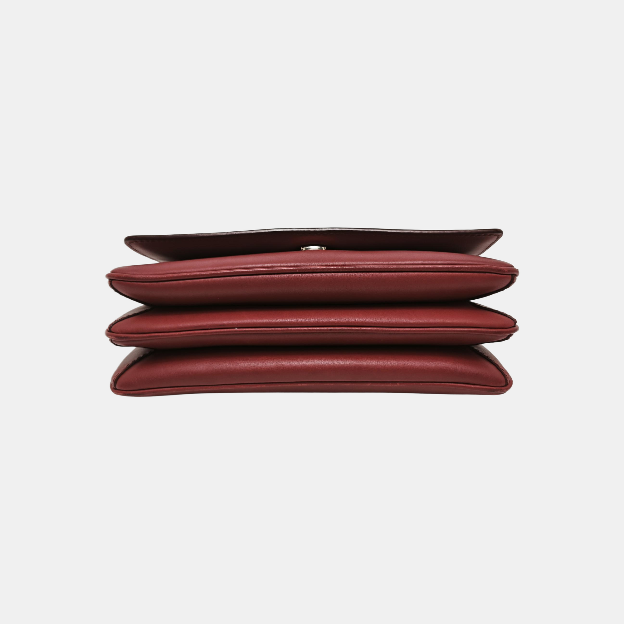 Calfskin Crossbody Bag Red
