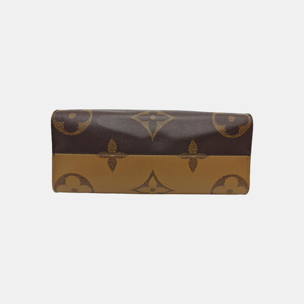 ONTHEGO MM Monogram Coated Canvas Brown