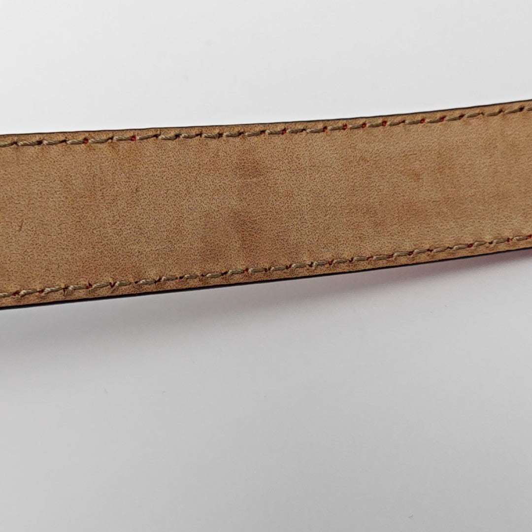 Leather Belt Red