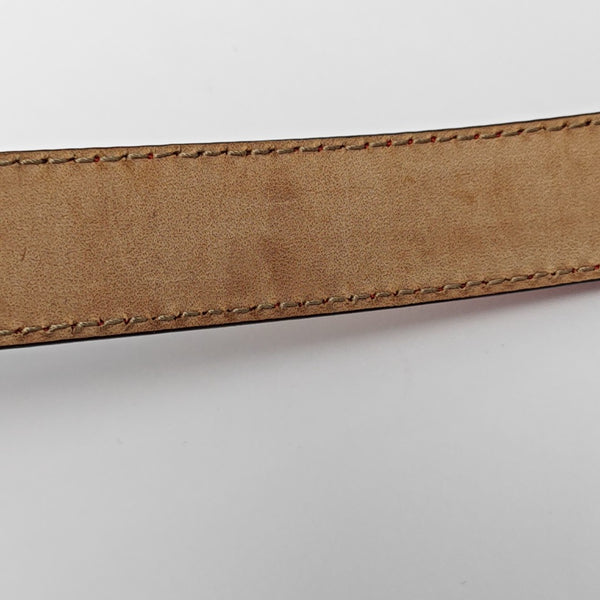 Leather Belt Red